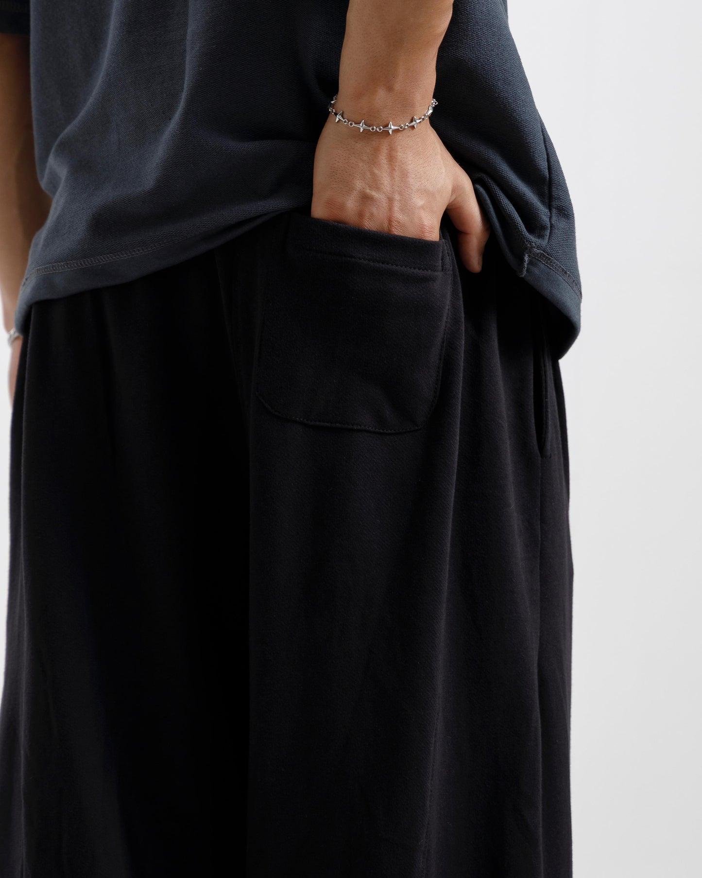 Straight-Leg Baggy Trousers