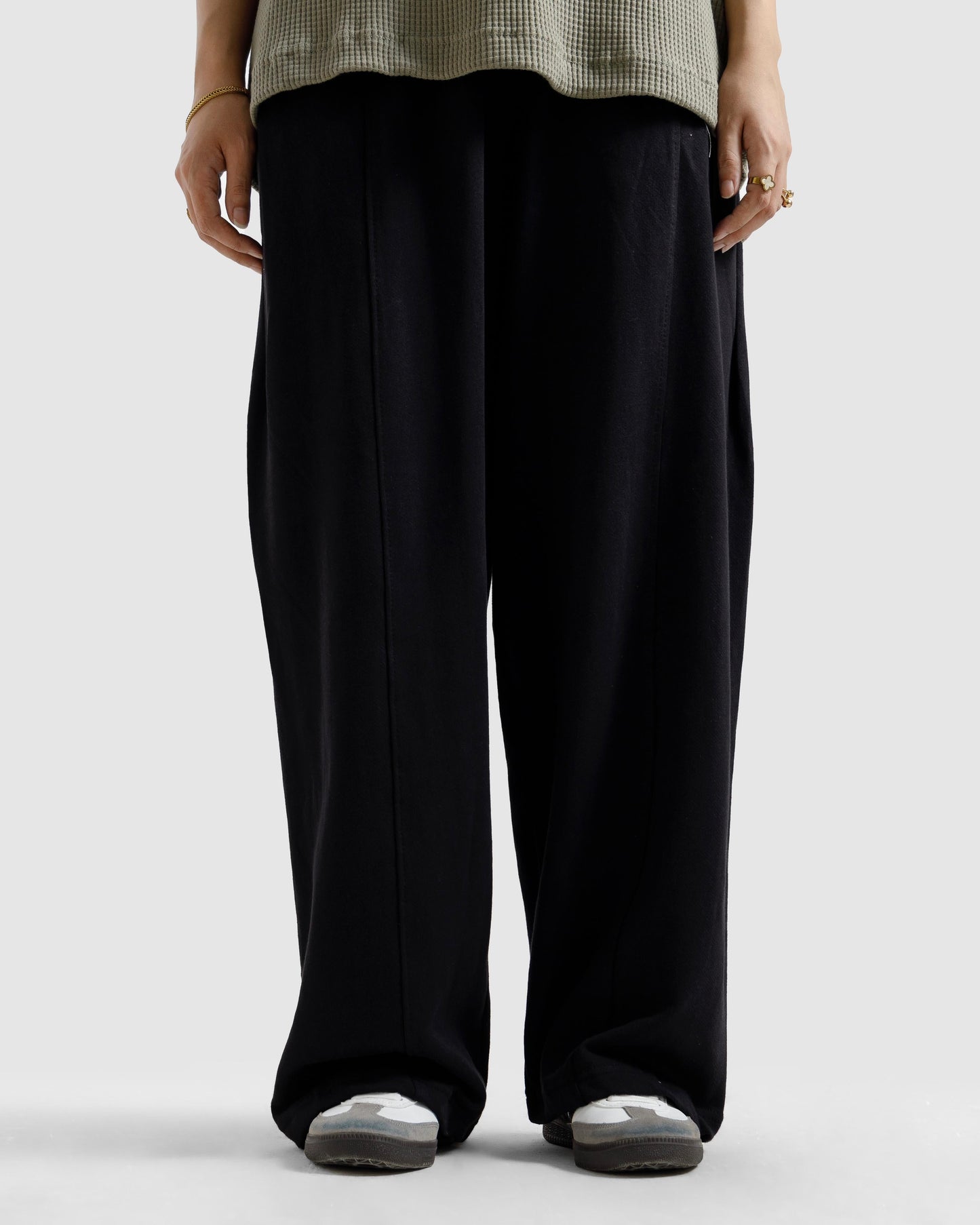 Straight-Leg Baggy Trousers