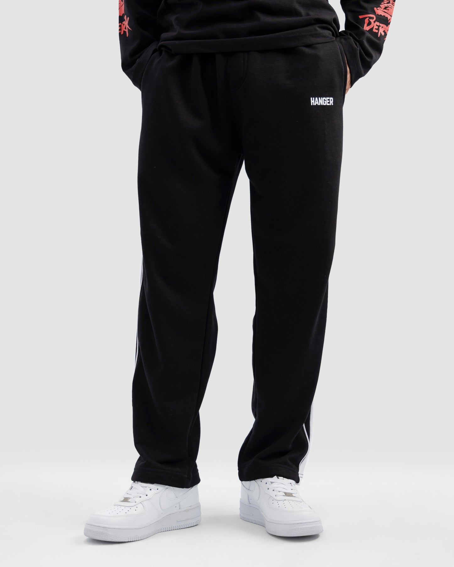 Straight Trousers With Piping Detail