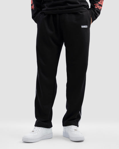 Straight Trousers With Piping Detail