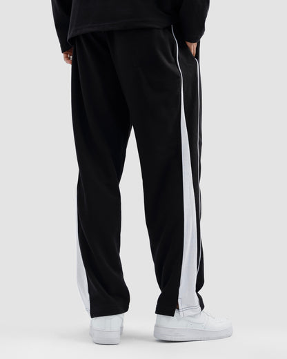 Straight Trousers With Piping Detail