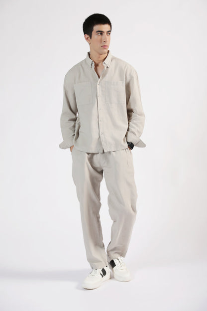 BOXY FIT LINEN SHIRT