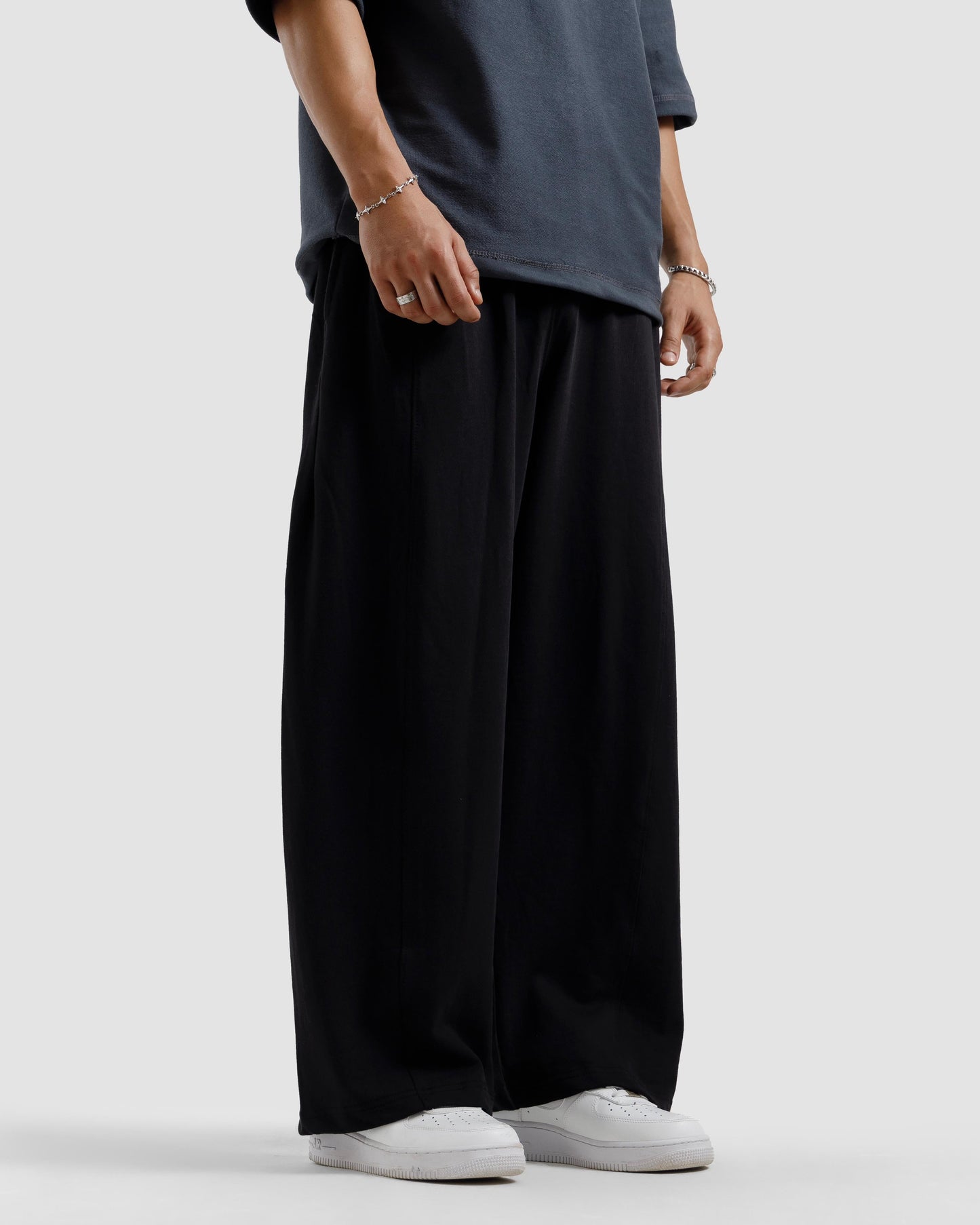 Straight-Leg Baggy Trousers