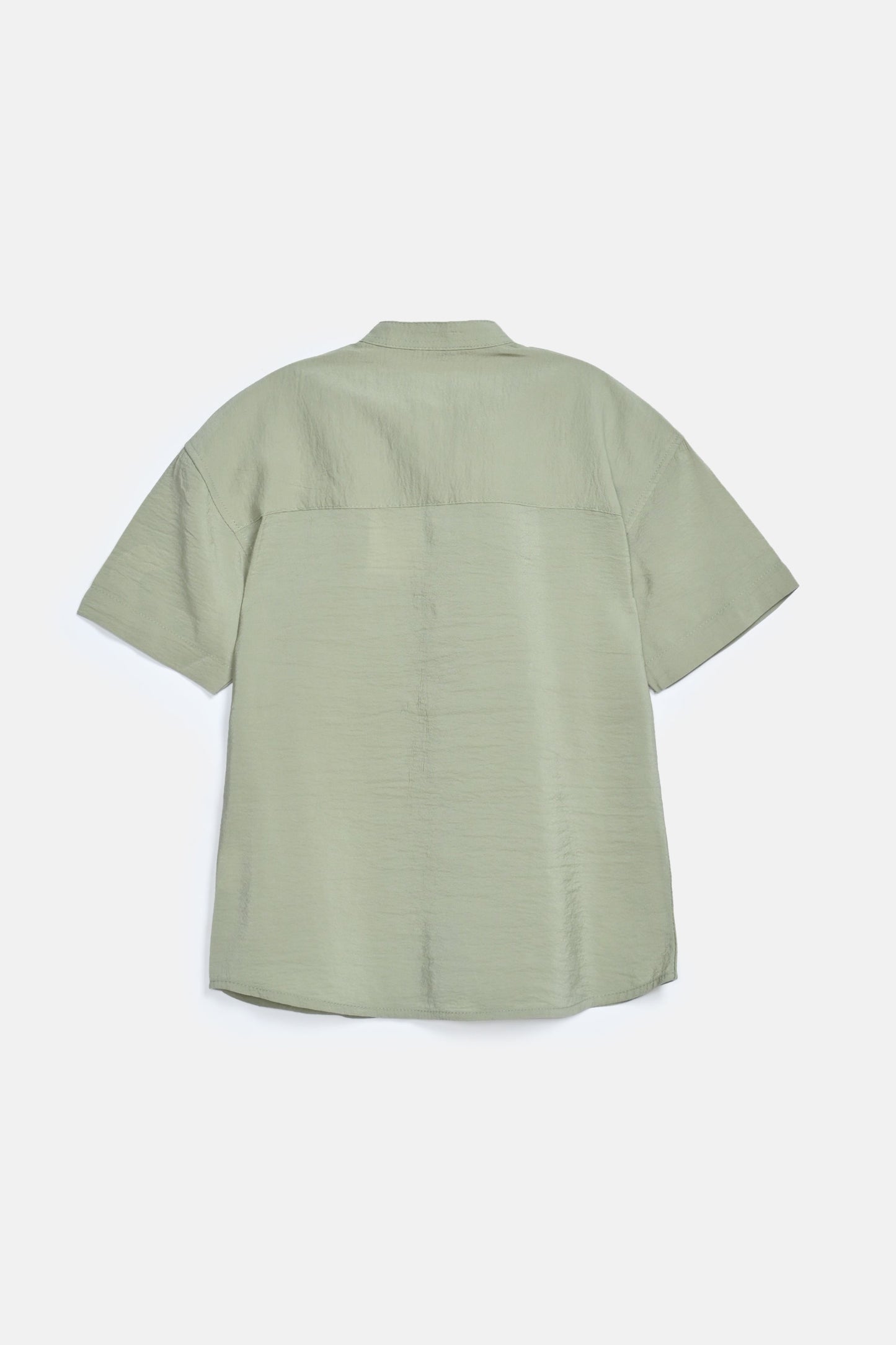 BOYS TEXTURED POCKET DETAIL SHIRT