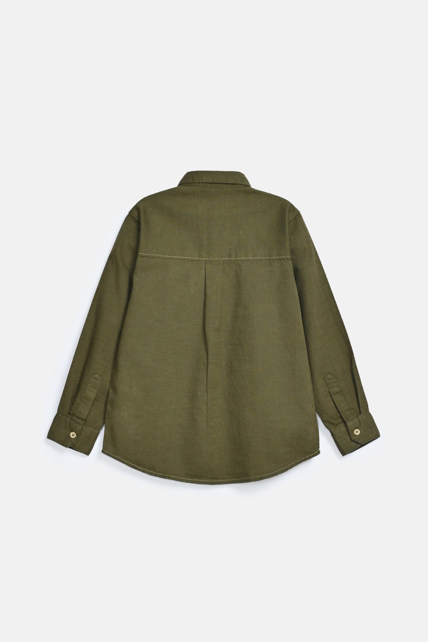 BOYS LINEN BLEND FULL SLEEVE SHIRT