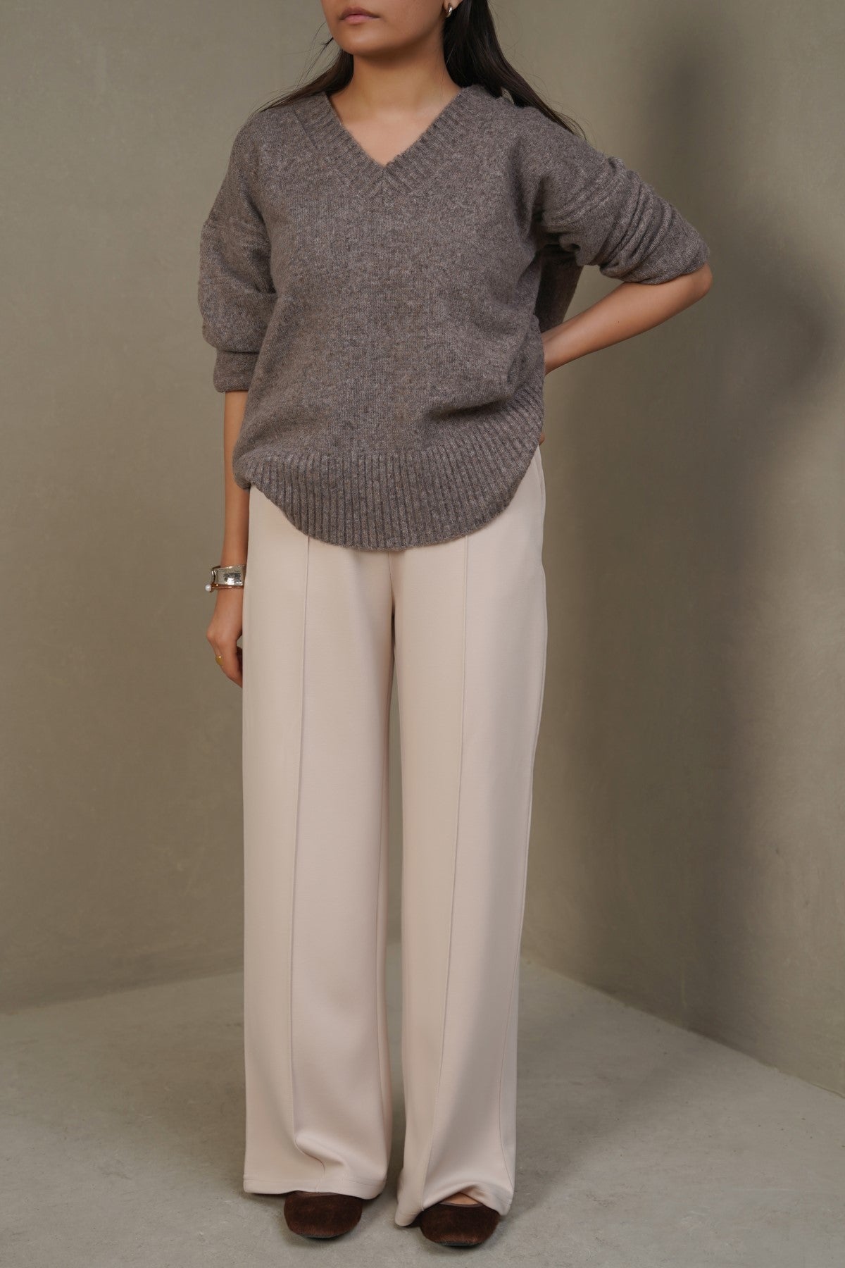 STRAIGHT LOOSE TROUSERS