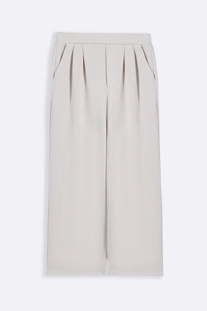PLEATED WIDE-LEG PANTS